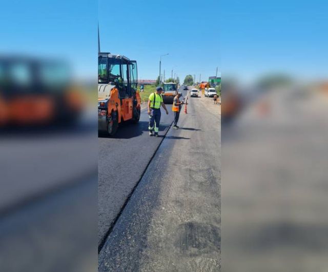 Продолжается капремонт участка автодороги Бордовичи-Отрадное в Брянском районе