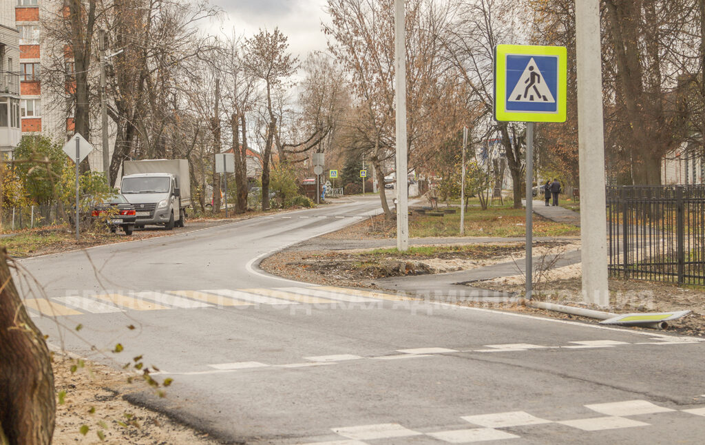 Завершается ремонт на улице Кромской в Бежицком районе Брянска
