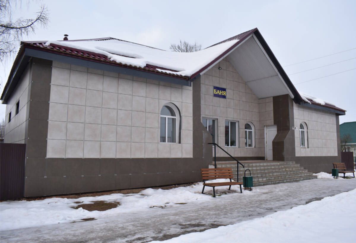 В брянском поселке Клетня  общественная баня стала выглядеть иначе