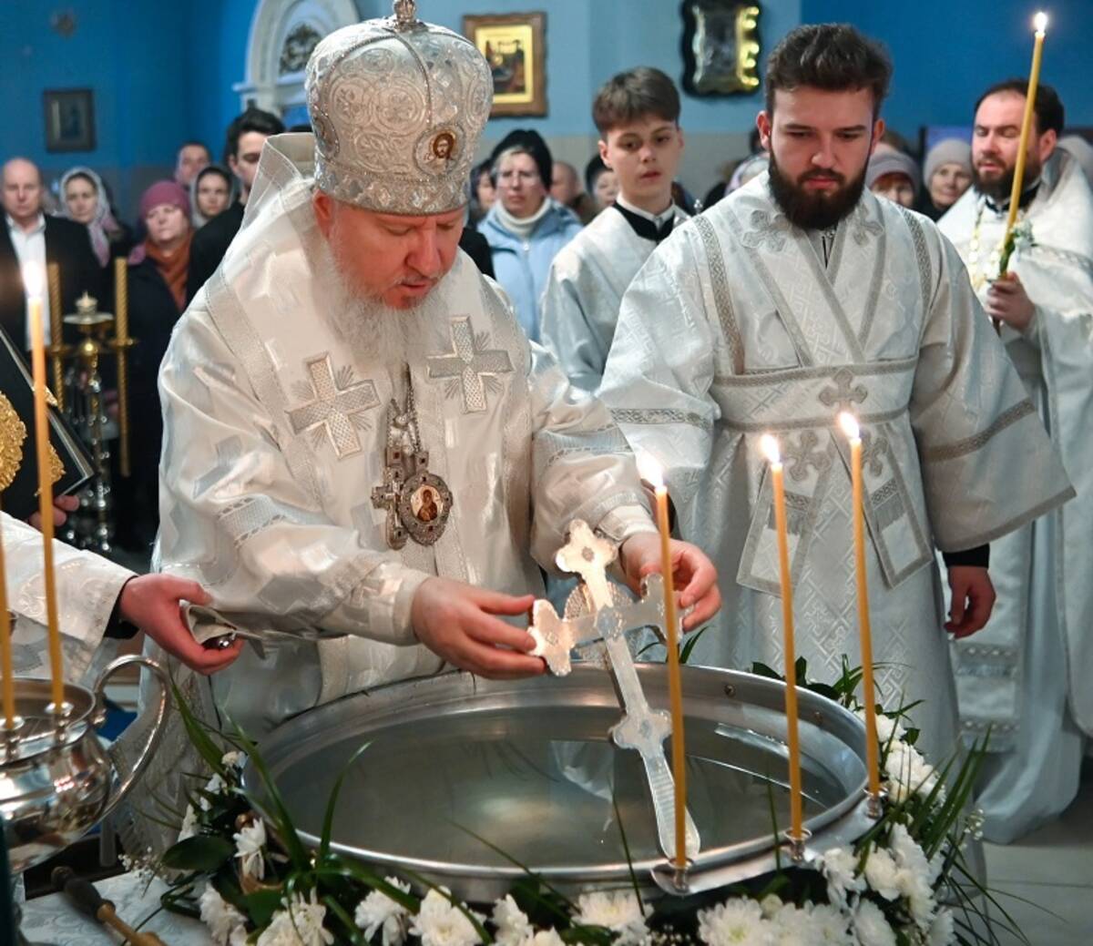 Чин освящения воды совершил Митрополит Брянский и Севский