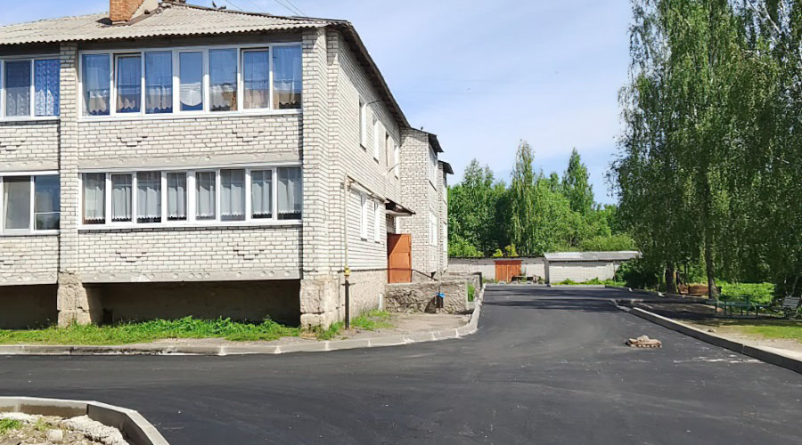 В брянском город Сураж благоустроены пять дворов