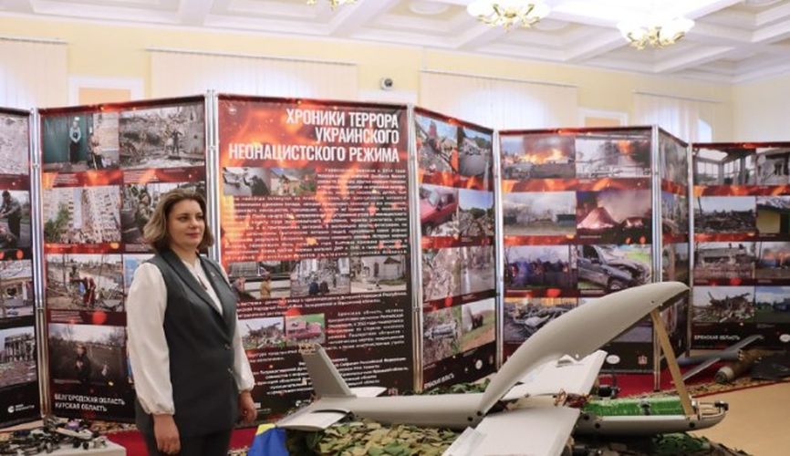 Евгений Никифоров посетил выставку «Хроники террора украинского неонацистского режима»