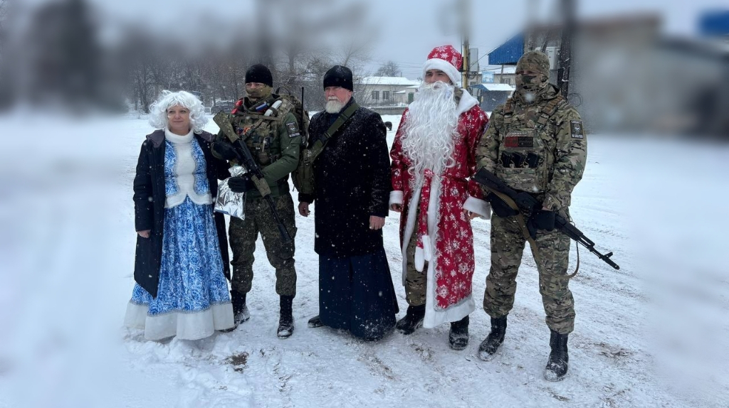 Священник Брянской епархии Димитрий Журов  посетил бойцов в ЛНР
