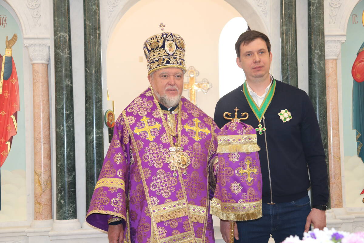 Уроженец Брянщины Роман Богомаз удостоен ордена Русской православной церкви