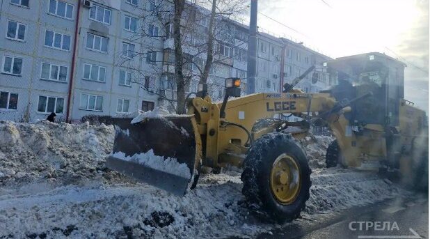 За сутки убрано 2056 тонн снега с улиц Брянска