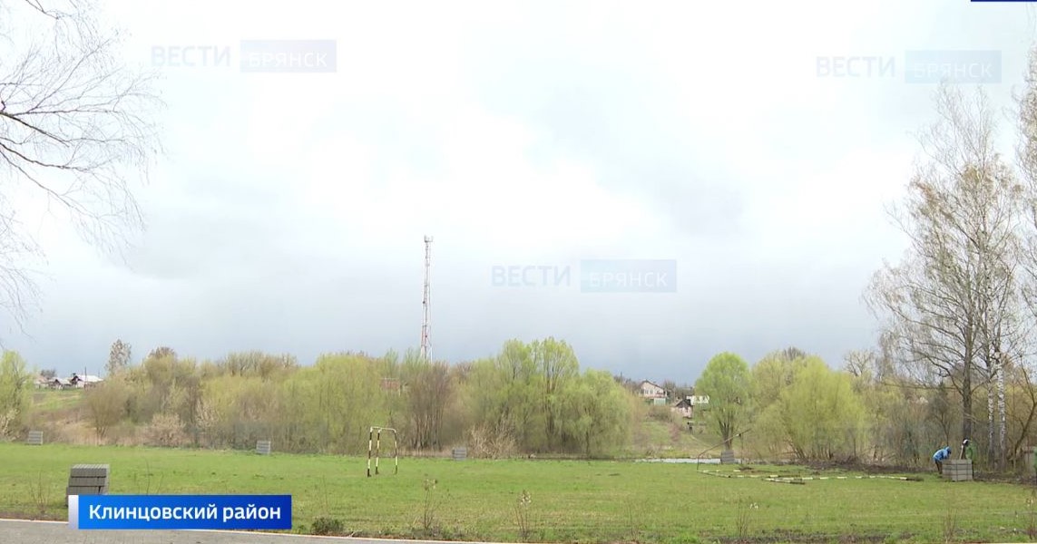 Ремонт стадиона в Медведово Клинцовского района Брянщины