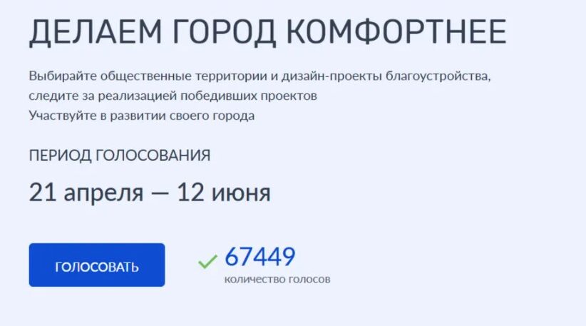Жители Брянщины голосуют за объекты благоустройства