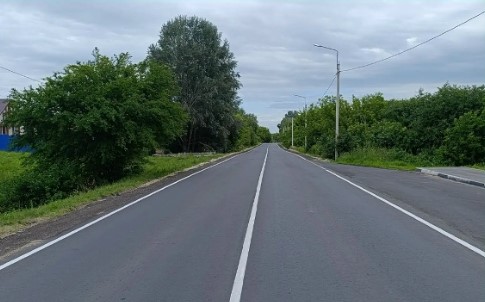 На Брянщине отремонтировали участки дороги Комаричи-Севск