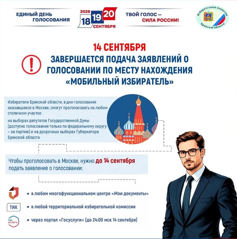 Подачи заявлений о голосовании по месту нахождения